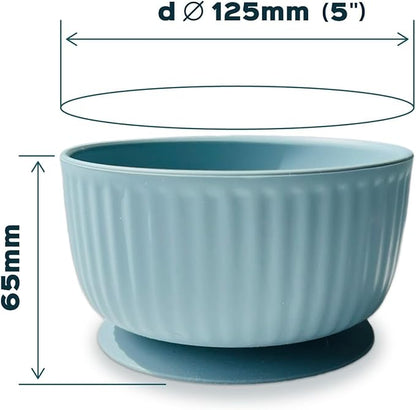 Cat Bowls with Suction Cup 13 Oz — Elevated Silicone Pet Dish with Non-Slip Bottom for Dry Food, Wet Food and Water (Soft Pink)
