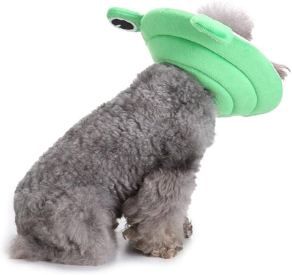 Pet Recovery Collar,Dog Protective E-Collar Soft Dog Cone Breathable Secure Lovely Collar for Puppy Small Medium Dogs (S-Neck: 30-33cm, Frog)