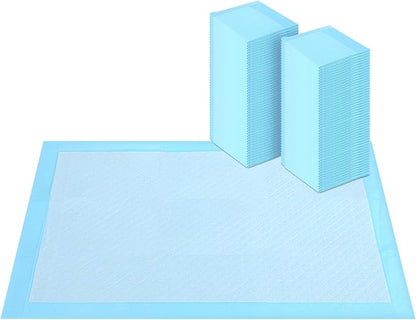 50 Count 28’’X30’’ Super Absorbent Waterproof Dog and Puppy Pet Training Pad, Disposable Underpads Housebreaking Pet Pad, Blue