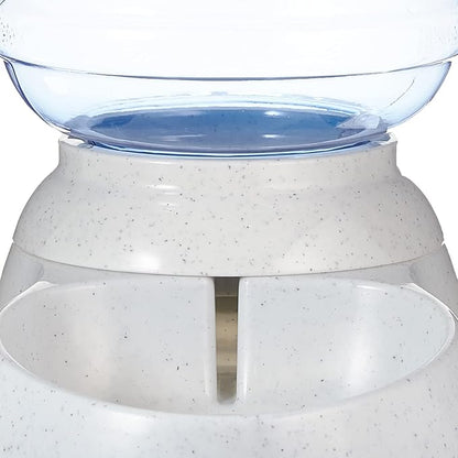 Amazon Basics Gravity Pet Water Dispenser for Cat and Dog, Easy to Clean, 1 Gallon Capacity, Small, Gray