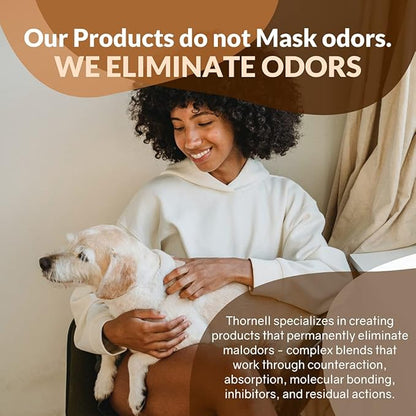 THORNELL Dog Odor-Off Pet Odor Eliminator Spray Bottle – Ready to Use Dog Carpet Cleaner – Dog Urine Carpet Cleaner for Home, Glandular Secretions, Feces Odors (22 Fl Oz)