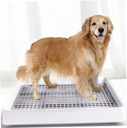 BESPORTBLE Household Plastic Puppy Toilet Tray with High Edges for Easy Cleaning Durable -Splash Dog Pee Pad for Indoor Use Small