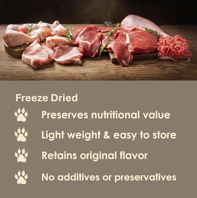 MVPChews | Freeze Dried Beef Liver Dog Treats | Single Ingredient Training Treats | High Protein, Grain Free, No Additives or Fillers | Premium Quality Food Topper | Made in USA - 3.5oz