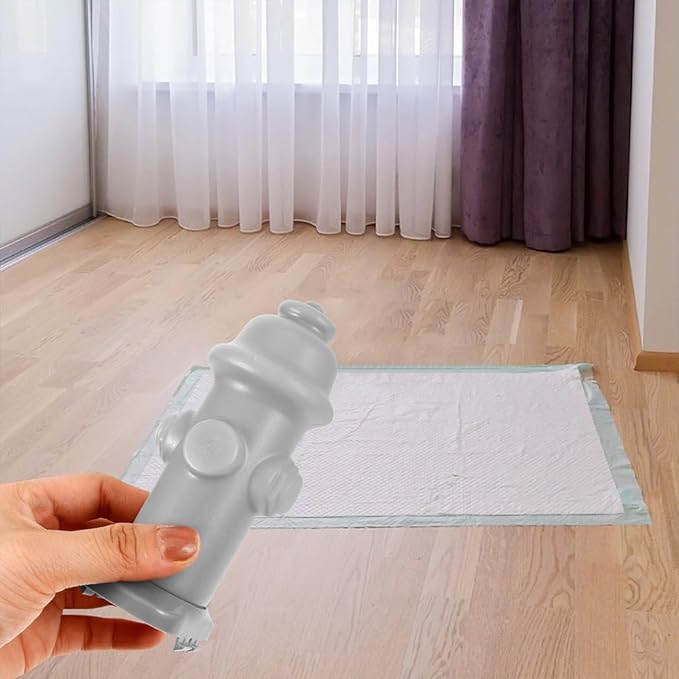 LUOZZY 6 pcs Dog Pee Pad Helper Puppy Toilet Urine Post Accessories Training Dog Pee Pad ToolColumn Dog Toilet Supply, Gray