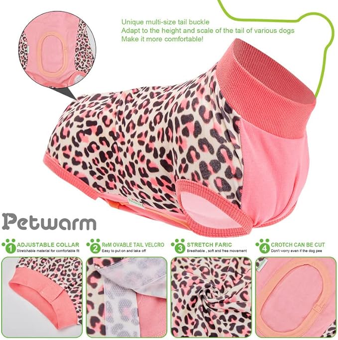 PetWarm Dog Surgery Recovery Suit, Surgical Suit for Dogs, Cotton Protect Dog Abdominal, After, Surgery Onesie for Dogs, Professional Pet Recovery Shirt, XS