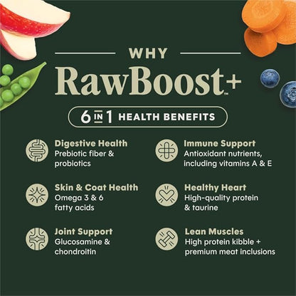 Instinct RawBoost, Natural Dry Dog Food with FreshDried Raw, High Protein, Grain-Free Recipe - Real Chicken, 20 lb. Bag