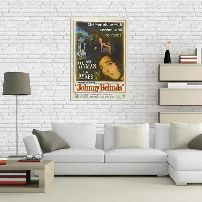 Black Empire Johnny Belinda Movie Jane Wyman Lew Ayres Charles Bickford Agnes Room Decor Wall Art Print 24x36 Poster