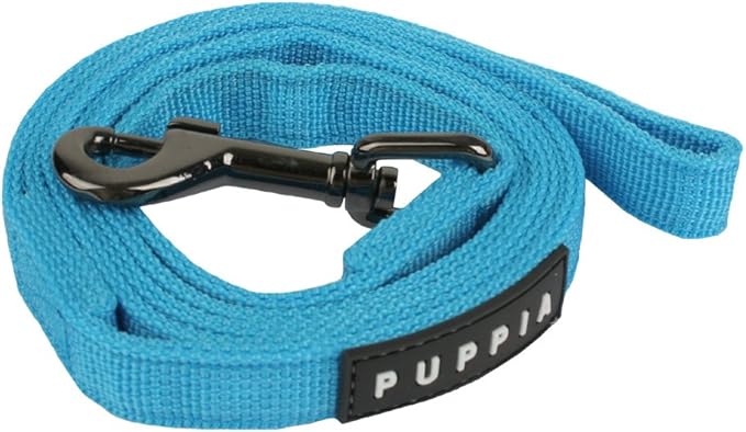 Puppia Two Tone Dog Lead Strong Durable Comfortable Grip Walking Training Leash for Small & Medium Dog, Sky Blue, Large