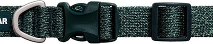 Ruffwear, Front Range Flex Dog Collar, Soft Engineered Knit for Everyday Walks, Lightweight Adjustable with Aluminum V-Ring, Integrated ID Tag Silencer, Quick Release Buckle, Deep Teal, 11"-14"