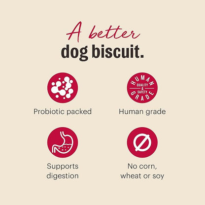 The Honest Kitchen Human Grade Dog Treats Goat's Milk N' Cookies: Slow Baked with Pumpkin, 8 oz Bag