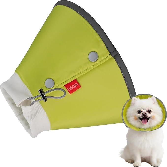 Dog Cone Collar Adjustable After Surgery, Comfortable Dogs Recovery Collar, Adjustable E Collar Alternative to Stop Licking, Protective Dog Neck Collar Plastic Practical
