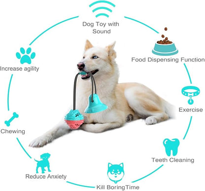 ALLRIER Dog Toys to Keep Them Busy for Boredom,Interactive Dog Toys Tug of War, Mentally Stimulating Toys for Dog, Puppy Teething Puzzle Treat Food Dispensing Ball Toy for Small Medium Dogs