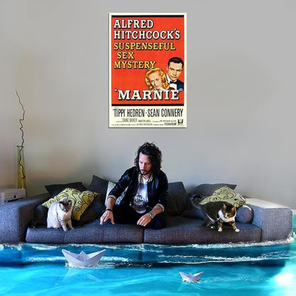 Black Empire Marnie Movie Tippi Hedren Diane Baker Bruce Dern Room Decor Wall Art Print 24x36 Poster