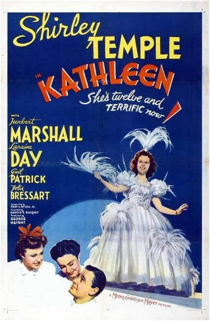 Black Empire Kathleen Movie Shirley Temple Herbert Marshall Laraine Day Gail Room Decor Wall Art Print 12x16 Poster