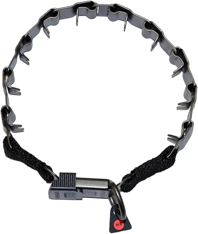 Herm Sprenger 19" Neck-tech Nylon Style with Security Buckle and Black Finish, One Size