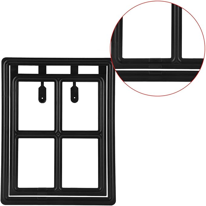 Pet Door, Sturdy Doggie Pet Door, Doggy Doggie Door, Screen Window Gate, Interior and Exterior Doors for Pet Lovers (XL Field Style)