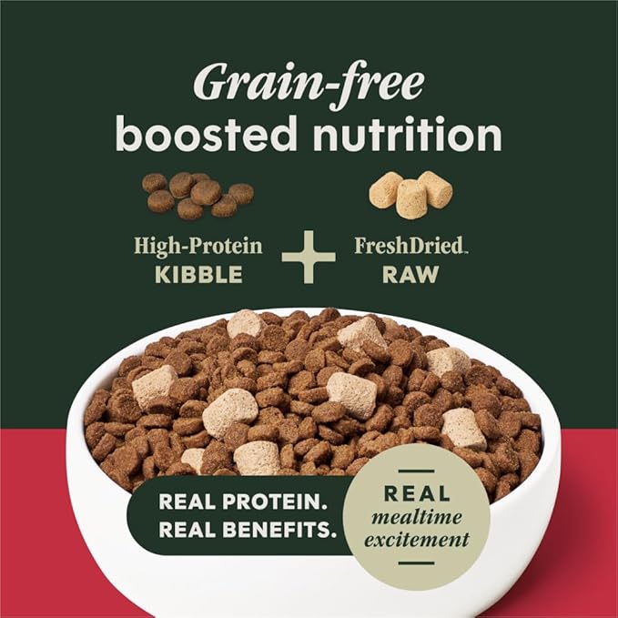 Instinct RawBoost Small Breed, Natural Dry Dog Food with FreshDried Raw, High Protein, Grain-Free Recipe - Real Beef, 3.5 lb. Bag