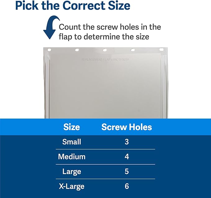 PetSafe Original Replacement Flap - Doggie Door Vinyl Replacement Flap for Sliding Glass Pet Door - Durable & Made with Non-Toxic Materials - 16 7/8" H x 10 1/8" W - Large