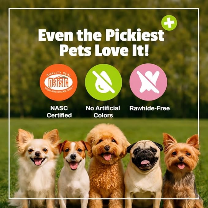 Pet Naturals Calming Chews for Dogs and Cats, Anxiety Relief with Gentle Ingredients for Thunder, Fireworks, Travel, Grooming, Value Size Calming Pet Treats, Chicken Flavor, 160 Count