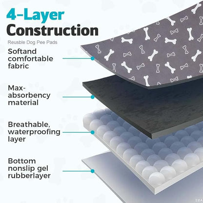 Puppy Pads for Dogs, 2026 New Washable Puppy Pads with Pheromones, Pee Pads for Dogs & Cats, Durable Leak-Proof & Anti-Slip Pet Training Pads for Home & Travel, Reusable (Brown, 15.7" x 23.6")