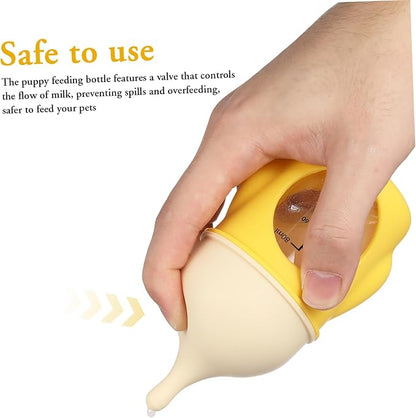 YARNOW Milk Replacer for Puppies Pet Bottle Nursing Puppy Bottles for Nursing Kitten Ergonomic Design Easy to Clean