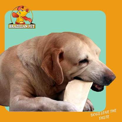 Brazilian Pet Premium Thick Cut Chips, Wholegrain Rawhide (Last Much Longer Than Traditional Chips). 100% Natural. Great Behavioral Dog Chewing Treat Solution. No Preservatives. (3 Pounds)