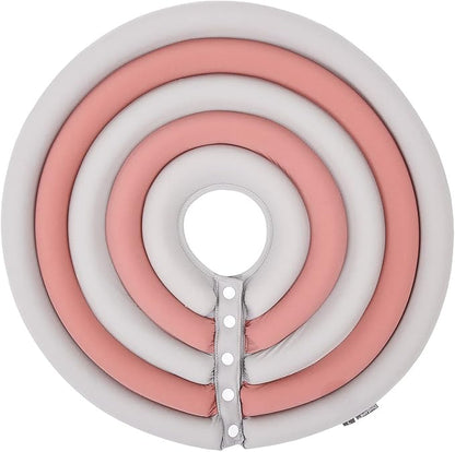 Dog Cone Collar, Inflatable Dog Neck Donut Collar Alternative After Surgery, Soft Protective Recovery Cone for Small Medium Large Dogs and Cats Puppies - Alternative Collar (Dusty Pink,XL)