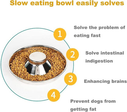 YUDANSI Stainless Steel Puppy Weaning Bowls,Cat Bowls for Food Water,Multiple Puppies Feeder Whelping Dishes,Litter Feeding Station Pans for Small Dogs Cats Eating at Same Time-Small Medium Large Size