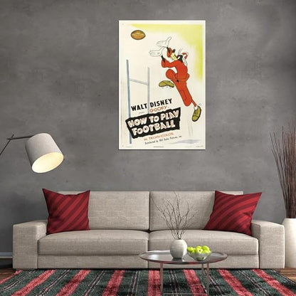 Black Empire How To Play Football Movie Room Decor Wall Art Print 24x36 Poster