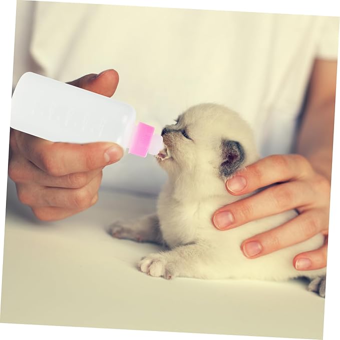 FRCOLOR 9pcs Pet Material Bottles for Newborn Puppies Kittens Rabbits Dog Bottle Kitten Milk Replacer Liquid Feeding Tools