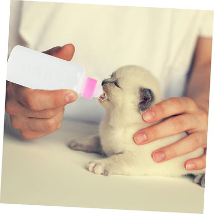 FRCOLOR 9pcs Pet Material Bottles for Newborn Puppies Kittens Rabbits Dog Bottle Kitten Milk Replacer Liquid Feeding Tools