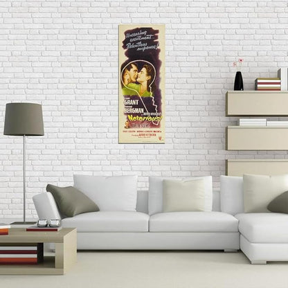Black Empire Notorious Movie Insert Cary Grant Ingrid Bergman Claude Rains Room Decor Wall Art Print 24x36 Poster