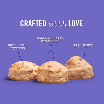 Three Dog Bakery Ultimate Celebration Cake Bites, Soft-Baked Dog Treats and Cookies with Real Ingredients, 12 oz