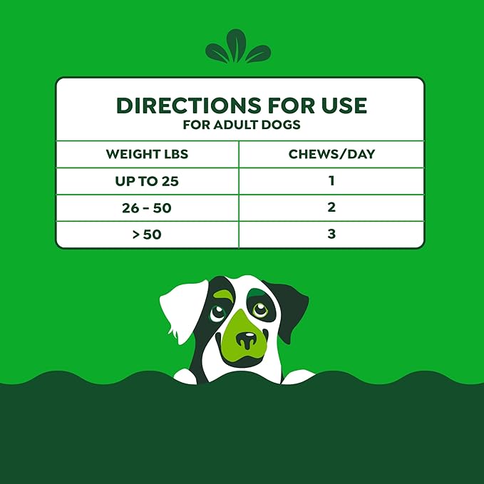 Greenies Supplements Calming Chews for Dogs Chicken Flavor, Dog Calming Chews, 7.3 oz. Container of 40 Count