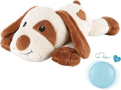 WEOK Heartbeat Dog Toy for Puppy- Helps for Dog Anxiety Relief and Calming Aid, Stuffed Animal Anxiety Calming Behavioral Aid Puppy Heartbeat Toy Sleep aid for Dogs Cats Pets