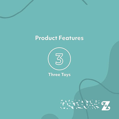 ZippyPaws Skinny Peltz - No Stuffing Dog Toys to Keep Them Busy, for Medium and Large Dogs, Squeaky Unstuffed Chew Toys for Pets, Soft Plush Variety Pack, Fox, Raccoon, & Squirrel - Holiday 3-Pack