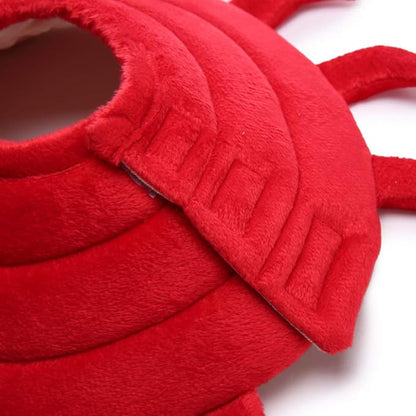 Pet Recovery Collar,Dog Protective E-Collar Soft Dog Cone Breathable Secure Lovely Collar for Puppy Small Medium Dogs (S-Neck: 30-33cm, Crab)