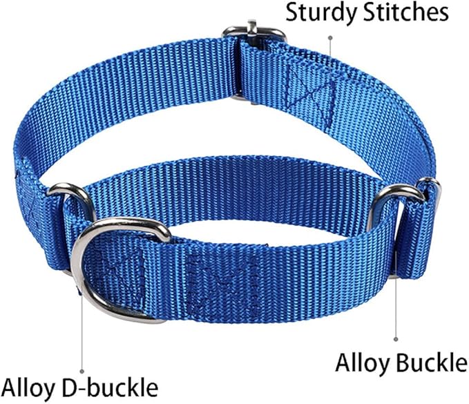 Martingale Collar for Dogs, Dog Choke Collar Escape Proof No Pull Cinch Dog Training Collars Adjustable for Small Medium Large Breed Pet Dogs, Red L