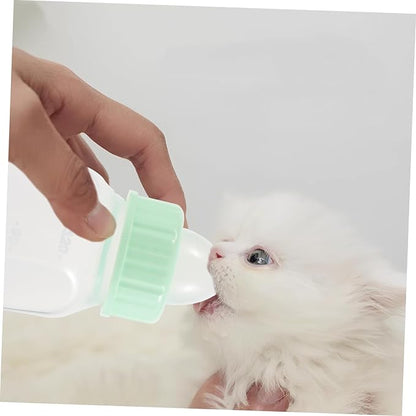 Reusable Small Pet Nursing Bottle Kit with Design Soft Nipple Ergonomic Grip for Kittens Puppies Hamsters and Small Animals Easy to Clean Feeder for Safe Milk Feeding