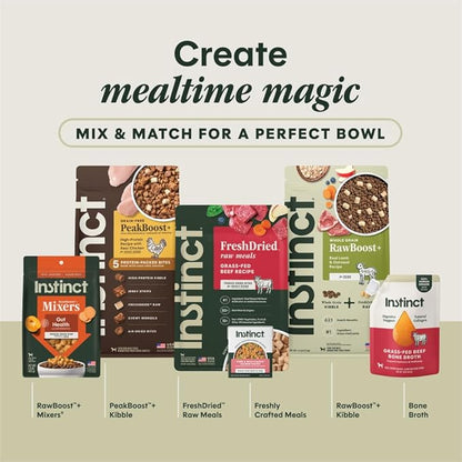 Instinct BeNatural, Natural Dry Dog Food, Raw Coated Kibble, Whole Grain - Real Beef & Barley, 4.5 lb. Bag