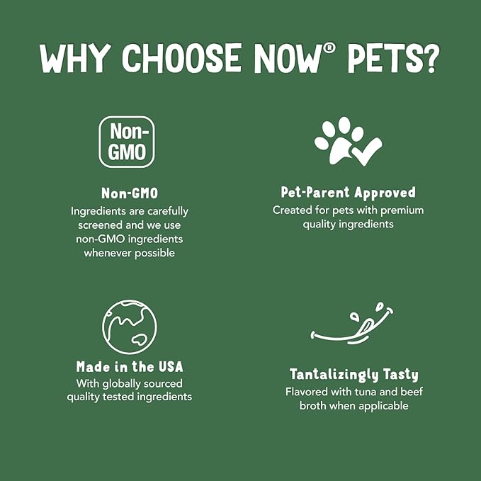NOW Pet Health, Immune Support Supplement, Formulated for Cats & Dogs, NASC Certified, 90 Chewable Tablets