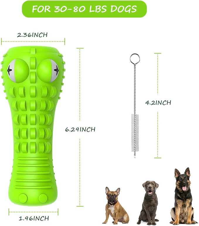 Cutiful Dog Toys for Aggressive Chewers Large Medium Breed, Indestructible Dog Chew Toys, Squeaky Interactive Tough Extremely Durable, Dogs Toothbrush Toys to Keep Them Busy