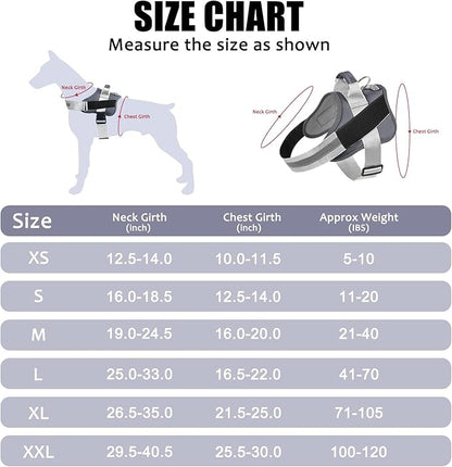 Bolux Dog Harness, No-Pull Reflective Dog Vest, Breathable Adjustable Pet Harness with Handle for Outdoor Walking - No More Pulling, Tugging or Choking (Lavender, Medium (Pack of 1))