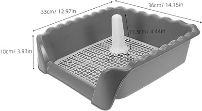 WOONEKY Dog Potty Training Indoor Puppy Litter Pan Dog Training Pad Easy Clean Urine Pan User-Friendly Design