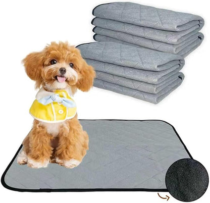 Washable Pee Pads for Dogs,Waterproof Dog Training Pads,Playpen Mat,Non-Slip Potty Pads,Super Absorbent Whelping Pads,Puppy Pad with Rounded Corn,Potty Pads (18x24(4 Pack))