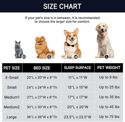WESTERN HOME WH Calming Anti-Anxiety Donut Dog & Cat Bed, Warming Cozy Soft Round Cushion, Fluffy Faux Fur Plush Cuddler for Small Medium Dogs and Cats