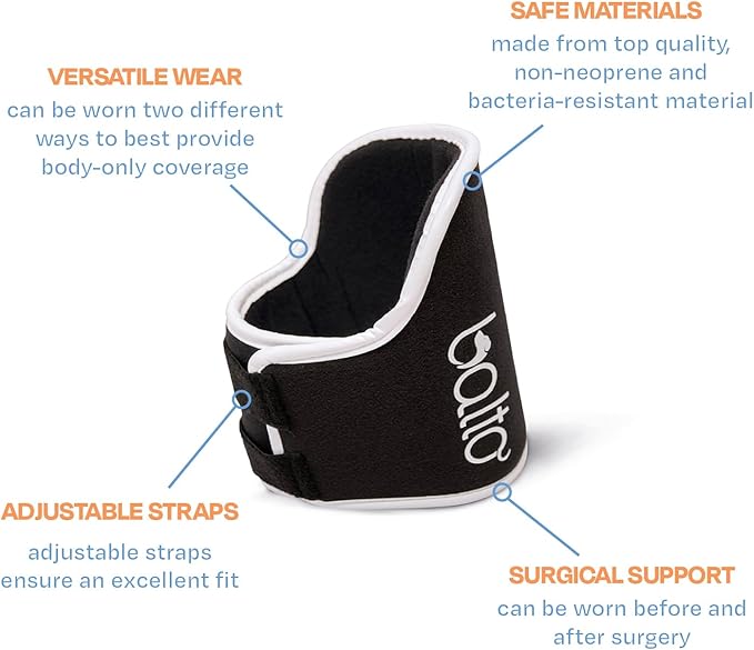 Balto Neck Eco Soft Recovery Collar for Dogs – E-Collar Alternative for Post-Surgery, Allergy Relief & Wound Protection – Adjustable, Breathable, Washable Cone – Vet-Approved (Large)