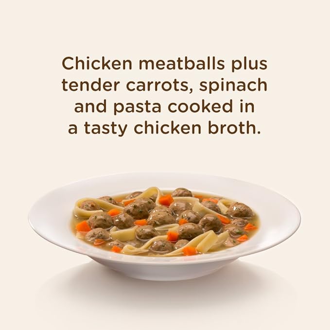 Nutrish Wet Dog Food Chicken Muttballs with Carrots, Rice Pasta & Spinach, No Corn, Wheat or Soy, 8 oz. Tub (Pack of 8) (Rachael Ray)
