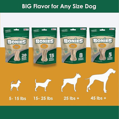 Bonies Edible Treats for Large Dogs (1 Bone, Skin & Coat)