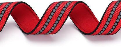 Stainless Steel Chain Martingale Collar for Dogs, No Pull Slip Cinch Training Escape Proof Heavy Duty Dog Collar for Small Medium Pet Boy Male Dogs Red M